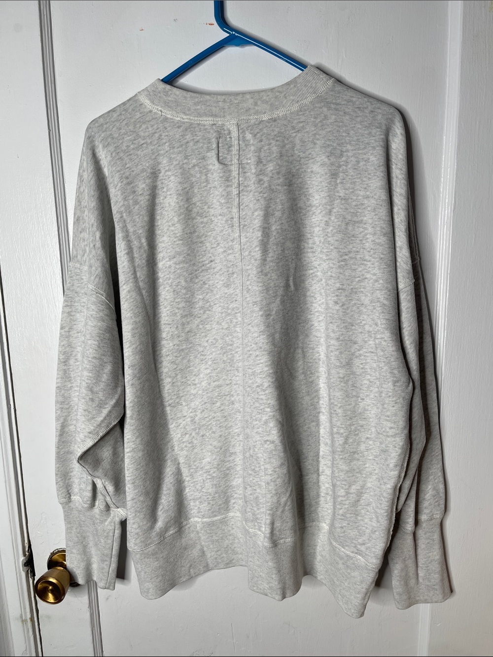 Abercrombie & Fitch XL Crewneck Sweatshirt Gray Classic Ladies Long Sleeves - Picture 5 of 8